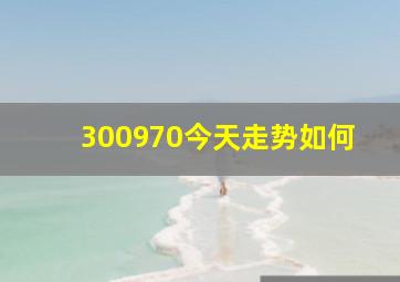 300970今天走势如何