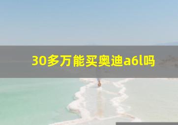 30多万能买奥迪a6l吗