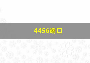 4456端口