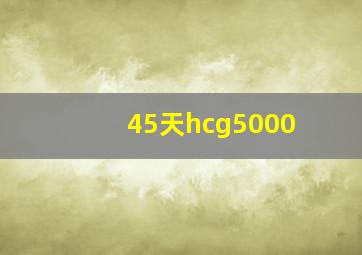 45天hcg5000