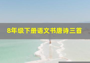 8年级下册语文书唐诗三首