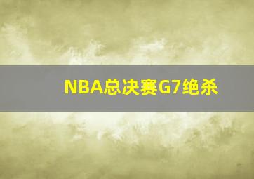 NBA总决赛G7绝杀