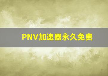 PNV加速器永久免费