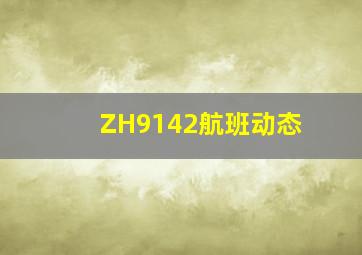 ZH9142航班动态