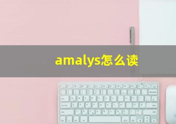 amalys怎么读