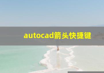 autocad箭头快捷键