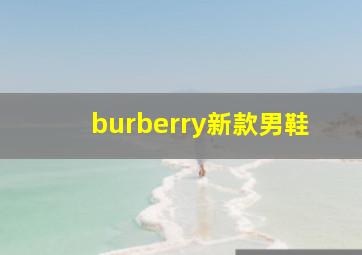 burberry新款男鞋