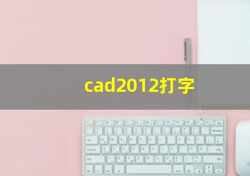 cad2012打字