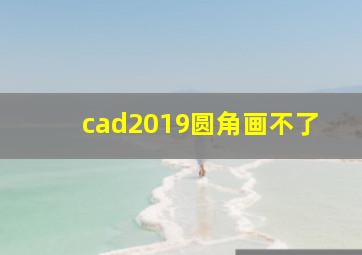 cad2019圆角画不了