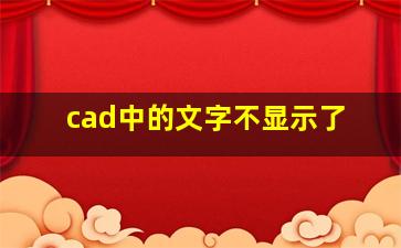 cad中的文字不显示了