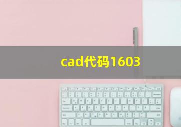 cad代码1603