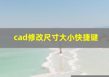 cad修改尺寸大小快捷键