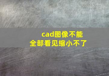 cad图像不能全部看见缩小不了