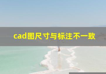 cad图尺寸与标注不一致