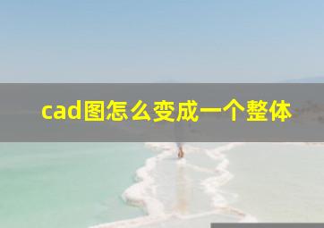 cad图怎么变成一个整体