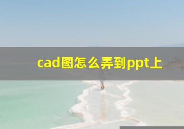 cad图怎么弄到ppt上