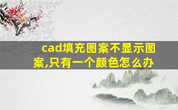 cad填充图案不显示图案,只有一个颜色怎么办