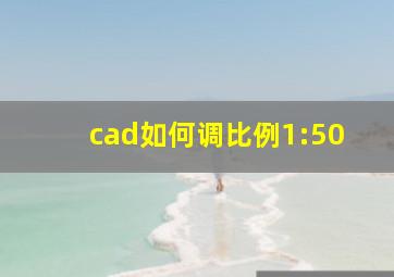 cad如何调比例1:50