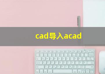 cad导入acad