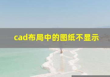 cad布局中的图纸不显示