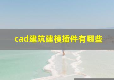 cad建筑建模插件有哪些