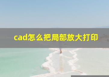 cad怎么把局部放大打印