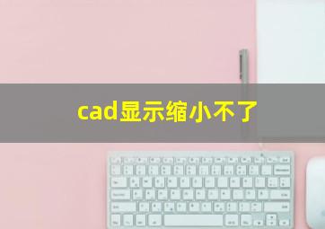 cad显示缩小不了