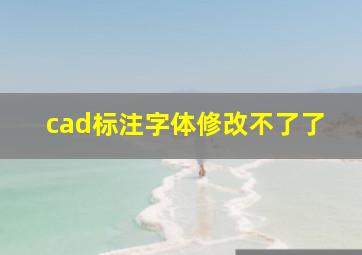 cad标注字体修改不了了