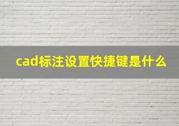 cad标注设置快捷键是什么