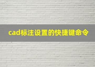 cad标注设置的快捷键命令