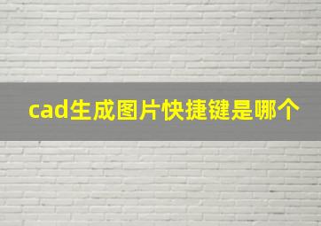 cad生成图片快捷键是哪个