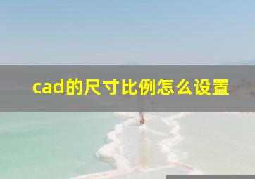 cad的尺寸比例怎么设置