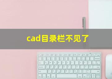 cad目录栏不见了