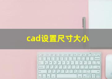 cad设置尺寸大小