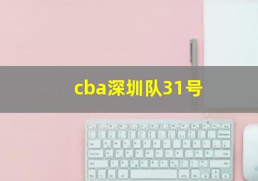 cba深圳队31号