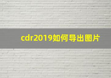 cdr2019如何导出图片