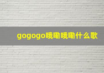 gogogo哦嘞哦嘞什么歌