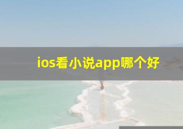 ios看小说app哪个好