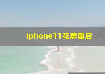 iphone11花屏重启