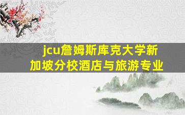 jcu詹姆斯库克大学新加坡分校酒店与旅游专业