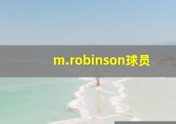 m.robinson球员