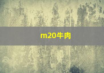 m20牛肉