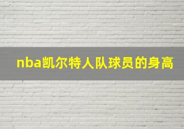 nba凯尔特人队球员的身高