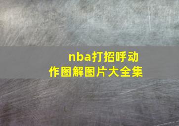 nba打招呼动作图解图片大全集