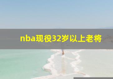 nba现役32岁以上老将