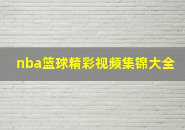 nba篮球精彩视频集锦大全