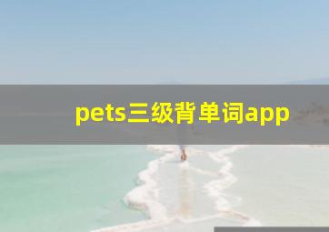 pets三级背单词app