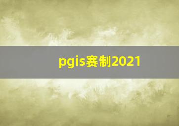 pgis赛制2021