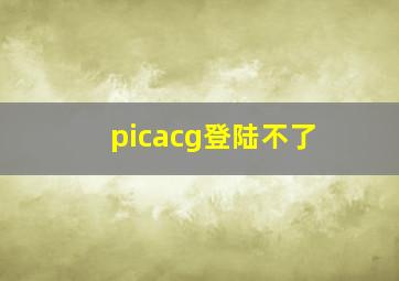 picacg登陆不了