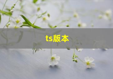 ts版本